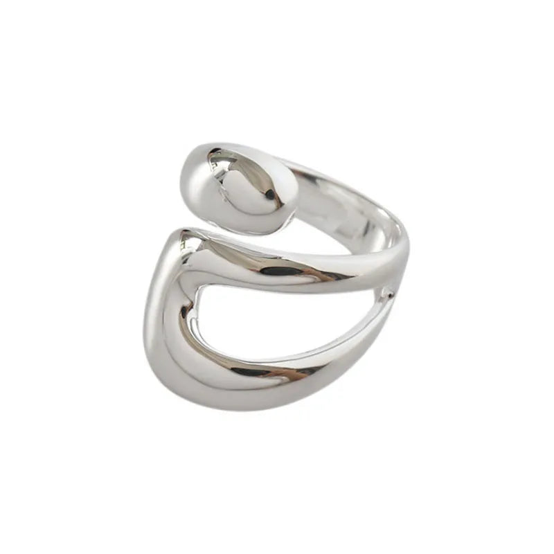 Geometric Minimalist Adjustable Ring