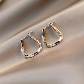 Vintage Square Hoop Earring