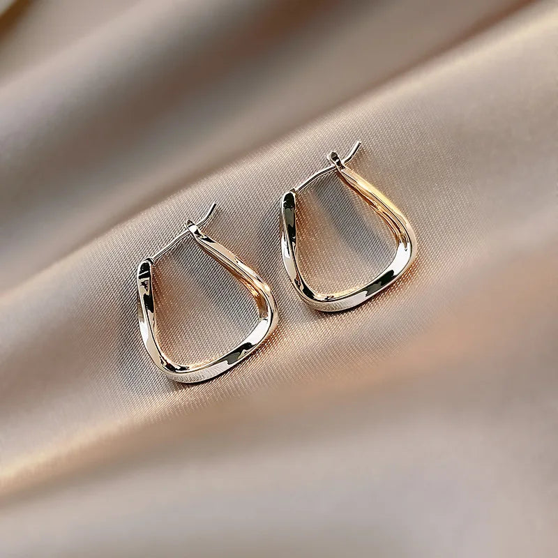 Vintage Square Hoop Earring