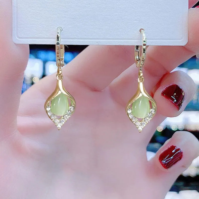 Gold Hoop Earring set with Zirconia