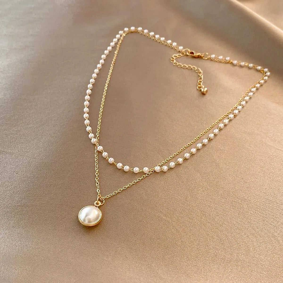 18K Gold Pearl Necklace