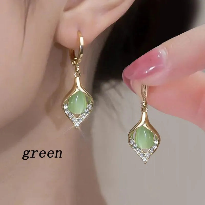 Gold Hoop Earring set with Zirconia